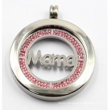 High Quality 316L Surgical Stainless Steel Locket Pendant with Mama Coin Inside